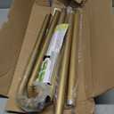 Gold Wrap Around Curtain Rods for Windows 48 to 90":Blackout Heavy Duty Adjustable Curtain Rod Room Darkening,Modern Industrial Curved French Return Metal Drapery Rods Easy Install,Brass Gold