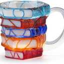 VNROSE Painted Book Mug - 3D Book Coffee Mug,Novelty Coffee Mug,Personalized Gift for Book Lovers, Birthday Gift For Women,Unbreakable Library Art Cup,Book Club Gifts(10oz)