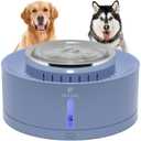 ELS PET 270oz/8L Dog Water Fountain: Large Pet Water Fountain Ultra Quiet BPA-Free Automatic Cat Water Dispenser Dog Water Bowl, Smart Pump & Triple Filtration, Ideal for S-L Dogs & Multi-Pet (Blue)