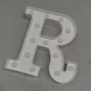 Pooqla LED Marquee Letter Lights Sign, Light Up Alphabet Letter for Home Party Wedding Decoration R