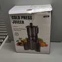 Juicer Machines with 5.8" Large Feed Chute, Cold Press Juicer for Whole Vegetables and Fruits 400W, Slow Masticating juicer Easy to Clean Juice Extractor Machine High Juice Yield (Titanium Gray)