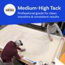 Paper Transfer Tape for Vinyl, 36 inch x 300 feet, Medium-High Tack Application Tape with Layflat Adhesive for Vinyl Letters, Decals, and Graphics