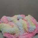 RYNGHIPY 3Pcs Rainbow Girls Bedding Sets Twin Size Ultra Soft Long Hair Plush Shaggy Duvet Cover with Pillowcases Colorful Tie Dye Bedding Set with Hidden Zipper Closure (Colorful Pink,Twin)