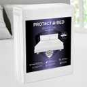 Protect-A-Bed Essential Mattress Pad Full, 100% Waterproof, Dust Mite Barrier Mattress Pad, Breathable & Quiet, Antimicrobial, Fits 11"-18" Mattresses