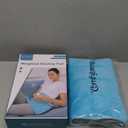 Comfytemp Weighted Heating Pad for Period Cramps & Back Pain Relief, FSA HSA Eligible, 2.2lb Menstrual Heating Pad, Mothers Day Gifts for Mom/Women/Wife, 12" x 24" Electric Heat Pad with 9 Heat Level (Light Blue)
