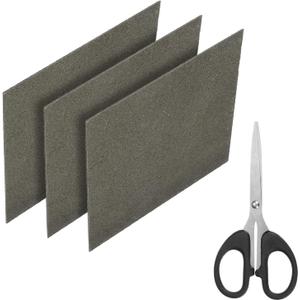 MECCANIXITY Waveguide Cover, 6"x6"x0.04" Mica Sheet, Mica Plates High Temperature 1050 Microwave Oven Repair Parts with Scissor for Microwave Oven, 3 Pack