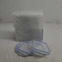 VERONES Large Tall Airtight Food Storage Containers, 10 PACK Plastic Airtight Kitchen & Pantry Organization, Ideal for Flour & Sugar Plastic Canisters with Labels (Blue)