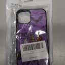 MMYAJT Halloween Women Spooky Ghost Phone Case Fit for iPhone 14, TPU Shockproof Protective iPhone Case Eyeball Bat Bones Phone Cover Gift for Boy Girl Men Women