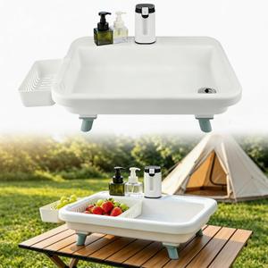 Portable Sink Hand Wash Station,Camping Sink, 19.66inch*16.52inch*6.1inch