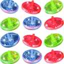 ArtCreativity Light Up Spinning Top Toys, Set of 12, Flashing Spin Toys with LED Effects, Light Up Birthday Party Favors for Boys and Girls, Goodie Bag Fillers for Kids