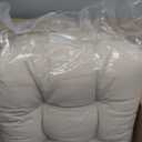 RACE LEAF Outdoor Cushions 17" x 17" Patio Chair Seat Pads, Set of 2 Thick Fill Tufted Square Patio Cushions, Water-Resistant Olefin Chair Seat Cushion with Ties for Non-Slip Support, Beige