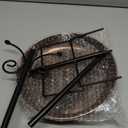 Small Metal Bird Bath for Outdoors, 10" Dia Bowl with Stake Birdbaths Garden Yard Lawn Decor 0.4 Gallon