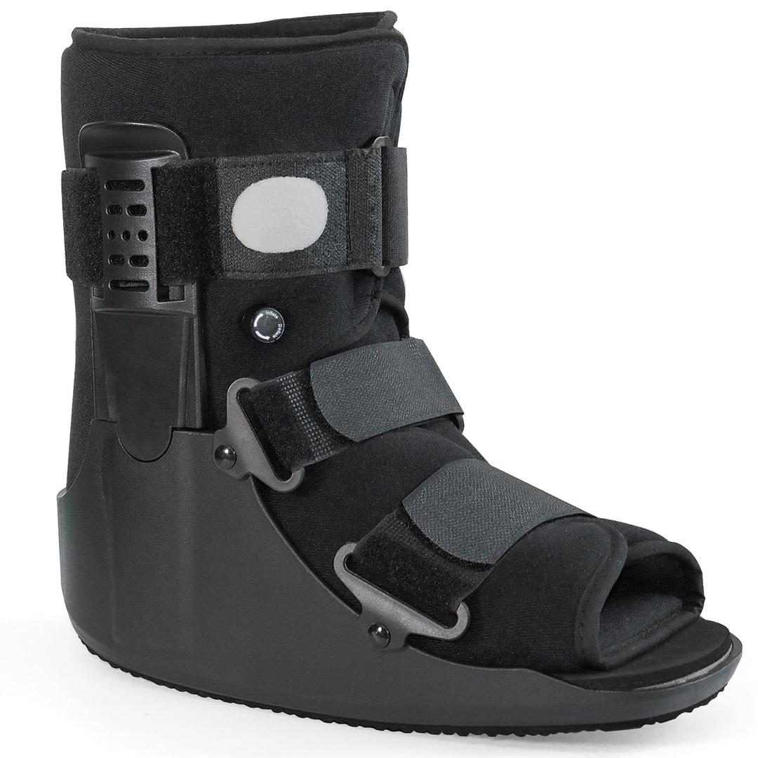 Walking Boot, Fracture Boot for Broken Foot and Ankle, Short Air Cam Walker Boot for Injured Foot (Large)