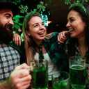 4 x St Patricks Day Headband Glitter Green Shamrock Headbands for St Patricks Day Accessories Women