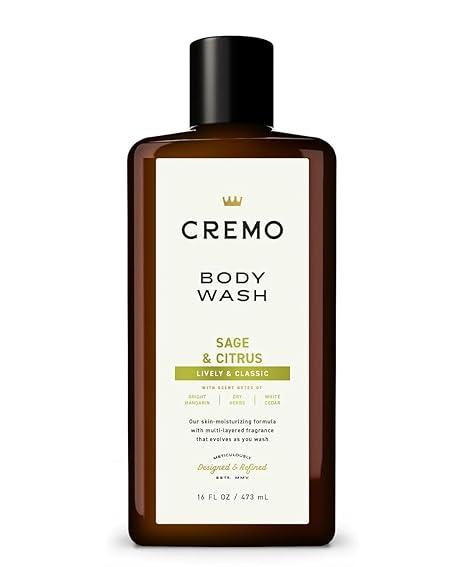 Cremo Body Wash for Men, Rich-Lathering Sage and Citrus, 16 Fl Oz