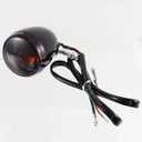 Front Gloss Black Bullet Smoked Turn Signals For Harley 2004-2013 Sportster XL