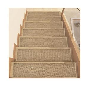 Stair Treads Non Slip, Rubber Backing Stair Treads for Wooden Steps, 15 PCS Thicken Linen Carpet Stair Runners Indoor for Kids Elders and Pets, No Residue Stair Carpet Treads, 8"x30", Beige