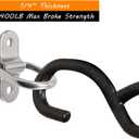 D-Ring Tie Downs Anchor1/4 Heavy Duty Surface Floor Mount Lashing Rings 2400 lbs Cargo Trailers Load-Bearing Hangers Bracket (Pack of 12)