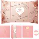 Retirement Party Decorations, Large Happy Retirement Card for Women & Men, Farewell Retired Signature Guestbook for Retirement Party Supplies Pink