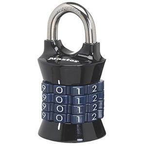 Master Lock Word Combination Lock, Set Your Own Combination Lock for Gym and School Lockers, Indoor Combo Padlock, Colors May Vary, 1535D