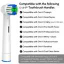 Replacement Toothbrush Heads Compatible with Oral-B Braun, 20 Pcs Professional Electric Toothbrush Brush Heads for Oral B Replacement Head Refill Pro 500/1000/1500/3000/3757/5000/7000/7500/8000