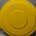 SPARTA Bronco Trash Can Lid, 32 Gallon Waste Container Cover, Fits Bronco 32-Gallon Containers (Sold Separately), Heavy-Duty Polyethylene, Yellow