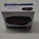 Timex T231G AM/FM Dual Alarm Clock Radio with 1.2-Inch Display and Line-in Jack (Gunmetal) (Black)
