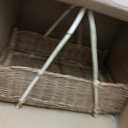 Creative Co-Op Decorative Handwoven Rattan Hanging Basket, Natural