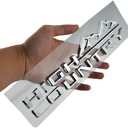 1PC 19-21 Tahoe Silverado High Country Fender Letter Logo Emblem Badge Replacement for High Country (Chrome)