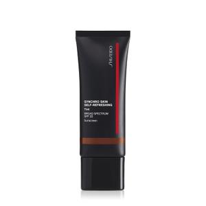 Shiseido Synchro Skin Self-Refreshing Tint SPF 20 - Light Coverage, Tinted Moisturizer - 12-Hour Wear, 24-Hour Hydration - Waterproof, Shine Resistant & Non-Comedogenic (525 - Deep Kuromoji)