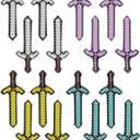 Mkork&fzsx Inflatable sword toy Weapons Sword kid Party Favors  (Pack of 16)