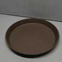 The HC Companies 10.5" Round Prima Plastic Plant Saucer - Indoor Outdoor Plant Trays for Pots - 10.63"x10.63"x1.26" in Chocolate
