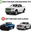 Window Visors Rain Guards for 2019-2026 Dodge Ram 1500 Crew Cab (New Body Style), Out-Channel Window Vent Wind Deflectors Visors Shades for 19-26 Ram 1500 Full-Size Cab