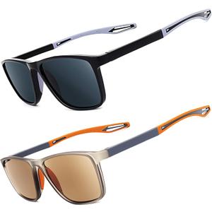 2 Pack Reader Sunglasses Men Women UV400 Protection Lightweight Outdoor Full Lens Reading Sunglasses- Not Bifocals