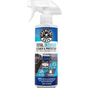 Chemical Guys Total Interior Cleaner & Protectant Interior Cleaner, Cleans & Protects Leather, Vinyl, Plastic, Rubber, Glass with a Streak-Free Finish  Cars, Trucks, SUVs, RVs, 16 oz