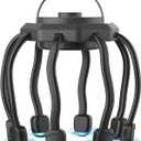 Electric Scalp Massager, Head Massager Scalp Stress Relax, Kneading Hair Massage with 3 Modes, 360 Degree Hair Massager, Cordless Portable Head Scratcher for Stress Relax