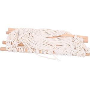 Macrame Wall Hanging Rack for Hair Accessories Woven Cotton Rope Storage Shelf Boho Room Decor for Boy Girl Bedrooms and Photography Props