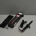 3/4 Inch Curling Iron for Short Hair, Dual Voltage Curling Iron Travel Size with 5 Adjustable Heat Settings, Mini Curling Irons Ceramic Barrel with Argan Oil Infused