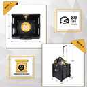 Olympia Tools 85-010 Grand Pack-N-Roll Portable Tools Carrier with Telescopic Handle, 80 Lb. Load Capacity, Black