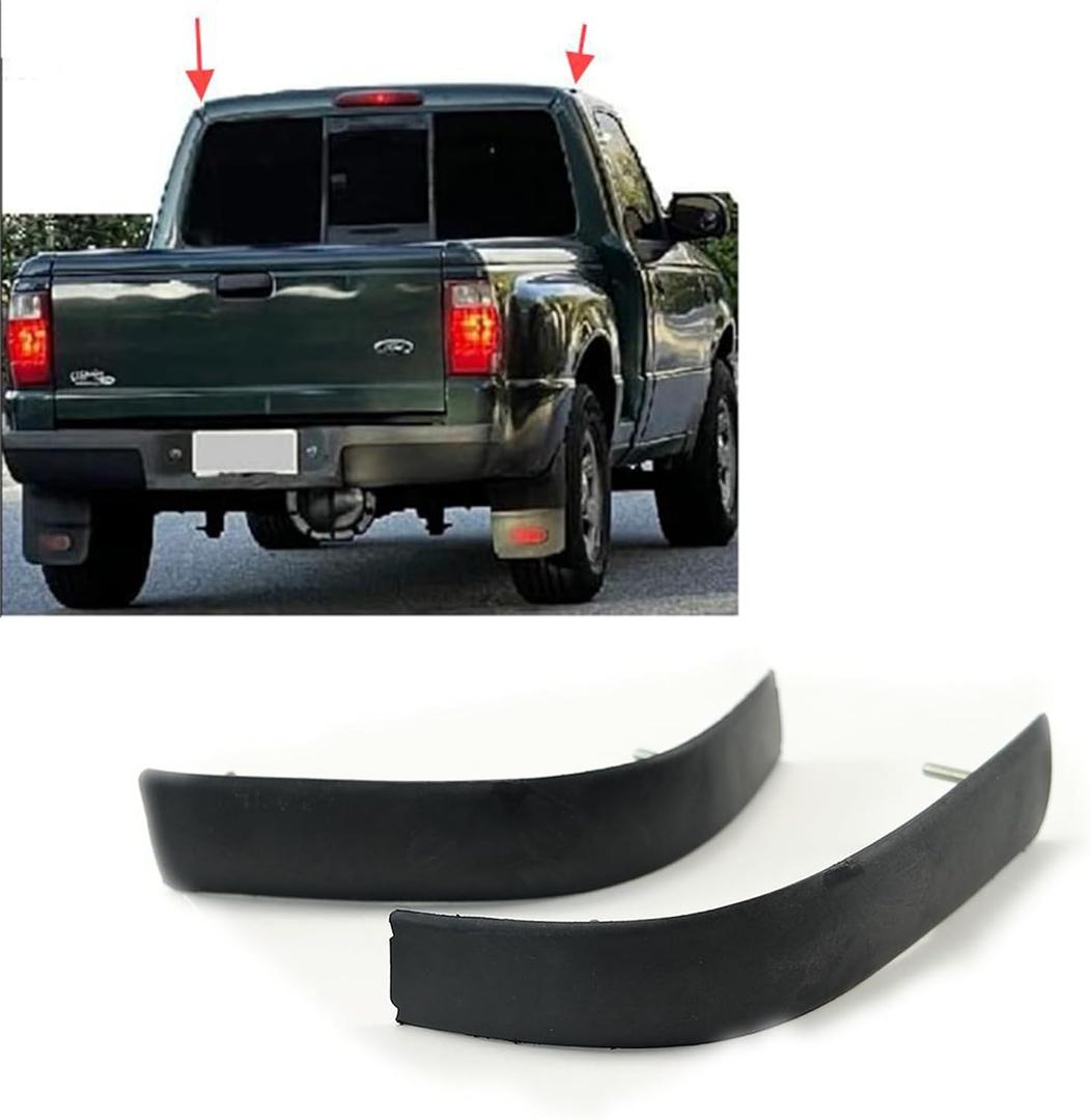 1Pair Upgraded Roof Molding Compatible with for Ford Ranger 1998-2011 Roof Molding Left Driver & Right Passenger Set 2PCS (Black)