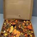 Fall Wreaths for Front Door 20 Inches Autumn Door Wreaths Harvest Wreath Pumpkin Wreath with Orange Jasmine for Thanksgiving Farmhouse Indoors Wall Porch Window Home Celebration