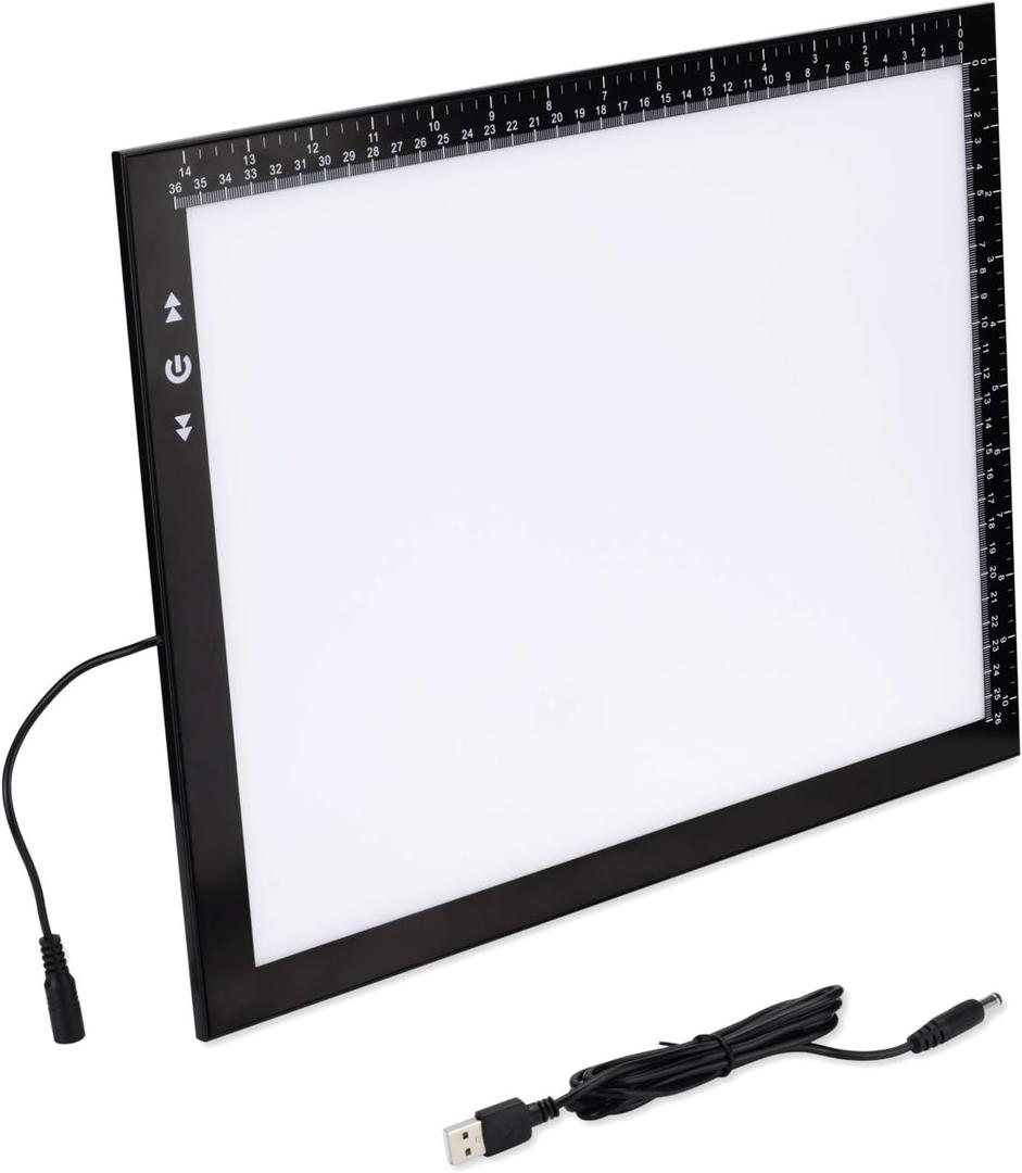 HSK B4/A3s LED Artist tracing Light Box Copy Table, Adjustable High Brightness Light Pad for Tatto Drawing, Sketching, Animation,Diamond Painting Accessories