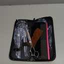 Dog Grooming Scissors Kit with Safety Round Tips, GLADOG Professional 5 in 1 Grooming Scissors for Dogs