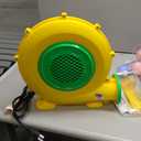 Step4Fun Inflatable Bounce House, Kids Castle Slide Bouncer for Children Jumping Outdoor and Indoor Party, Baby Backyard Water Jumper Toy with Blower, Ball Pit Pool, Ideal Gifts112 x 98 x 65