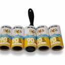 Lint Roller 1 pcs, Extra 4 Spare Rollers/Hair Remover for Clothes, Furniture, Couch, Carpet, Dog Hair Remover, Cat Hair Remover, Animal Fur, Fuzz