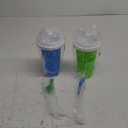 RELPOM Slushie Maker Cup, 2 Pack Magic Quick Frozen Smoothies Cups, Cooling Cup, Slushy Cups, Ice Cream Make, Cool Stuff Things Gadgets Funny Gifts for Kids (Blue and Green)