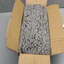 Stoutwool Indestructible Dog Bed - Fluffy Chew Proof Dog Crate Pad - Tough Kennel Pad for Aggressive Chewers - Washable, Ideal for Large Breeds & Fits 42-Inch Crate - 41"x27", Charcoal