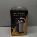 Electric Orange Juicer, Citrus Juicer Squeezer with 2 Cones and Soft Grip Handle for Effortless Juicing, Stainless Steel Quiet Orange Juice Extractor Machines for Lime Grapefruit Lemon (Black)