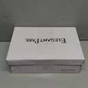 ELEGANTPARK Sandals for Women Peep Toe High Heels Cross Strappy Wedding Evening Dress Shoes Buckle Stain (9, Silver)