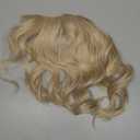 SARLA Invisible Wire Hair Extensions with 3 Clips Short Synthetic Wavy Curly Hairpiece Adjustable Transparent Headband for Women 14 Inch Ash Medium Brown/Ash Blonde
